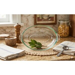 Vintage Pyrex by Corning 328 Clear Glass Oval 1 Cup Baking Dish Made in USA